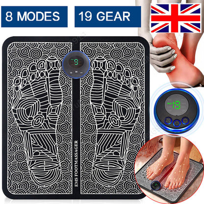 EMS Foot Massager Mat Electric Pad Blood Muscle Circulation Relief Pain LED USB - ScentiMelti  EMS Foot Massager Mat Electric Pad Blood Muscle Circulation Relief Pain LED USB