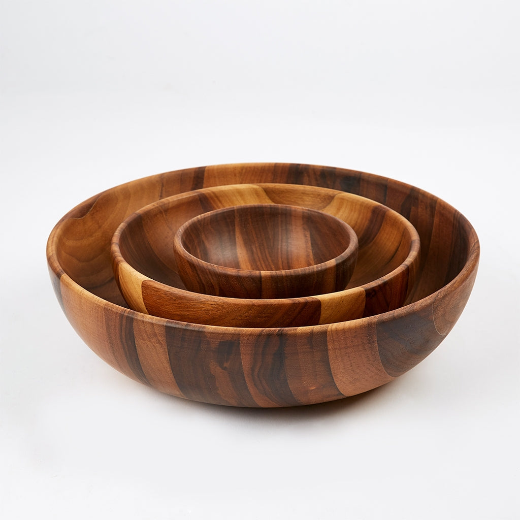 Walnut Large Bowl 27cm - ScentiMelti Home Fragrance, Beauty & Gifts UK