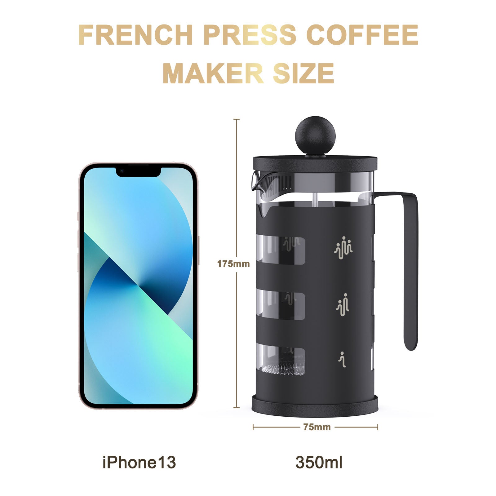 RAINBEAN  French Press Coffee Maker Easy Cleaning Cafeteria, Heat Resistant Borosilicate Glass ScentiMelti Home Fragrance, Beauty & Gifts UK ScentiMelti Wax Melts