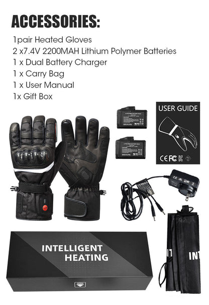 IcePro3 Heated Motorcycle Gloves Shockproof CE, FCC, PSE Certified - ScentiMelti Home Fragrance, Beauty & Gifts UK