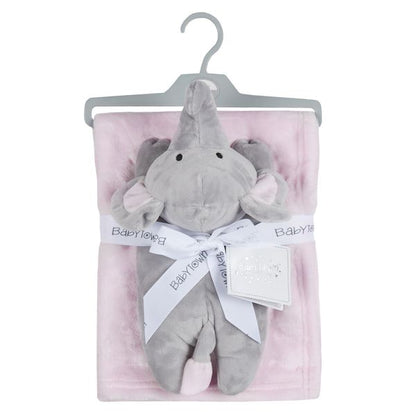 Pink Elephant Toy & Blanket Set - ScentiMelti Home Fragrance, Beauty & Gifts UK