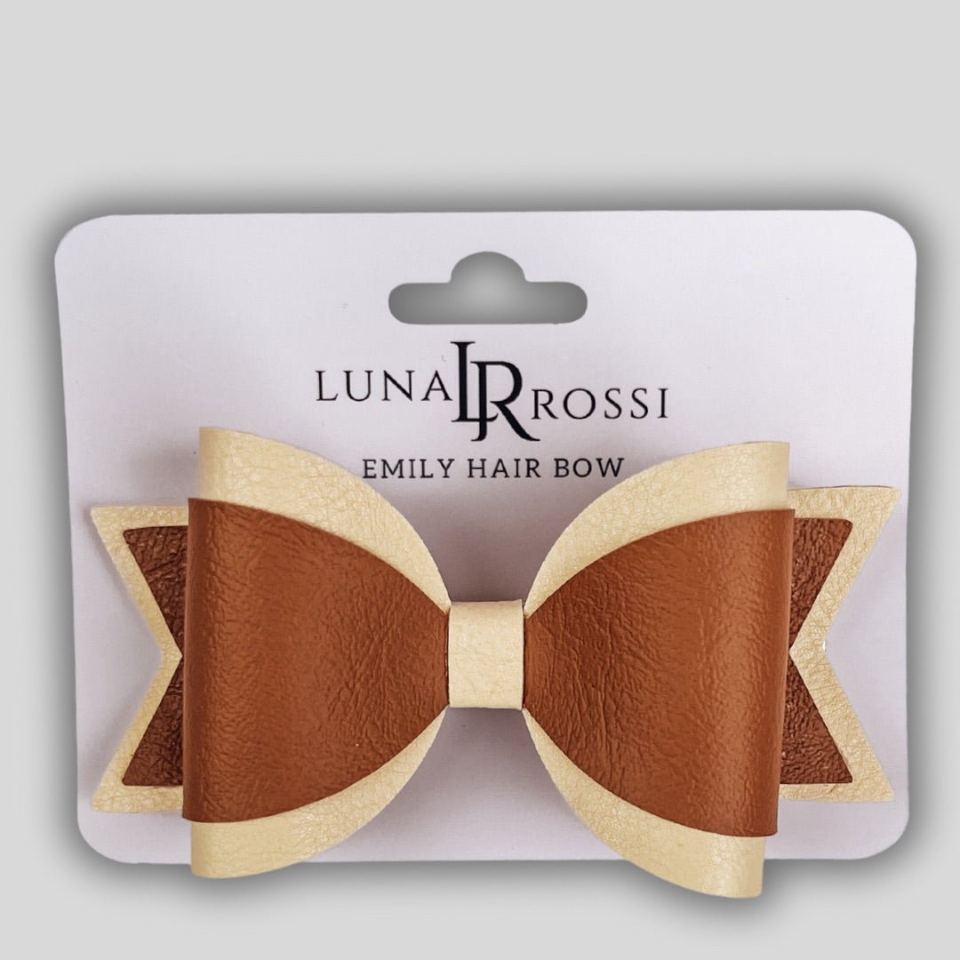 Emily Hair Bow - Caramel & Cream Luna Rossi ScentiMelti Wax Melts