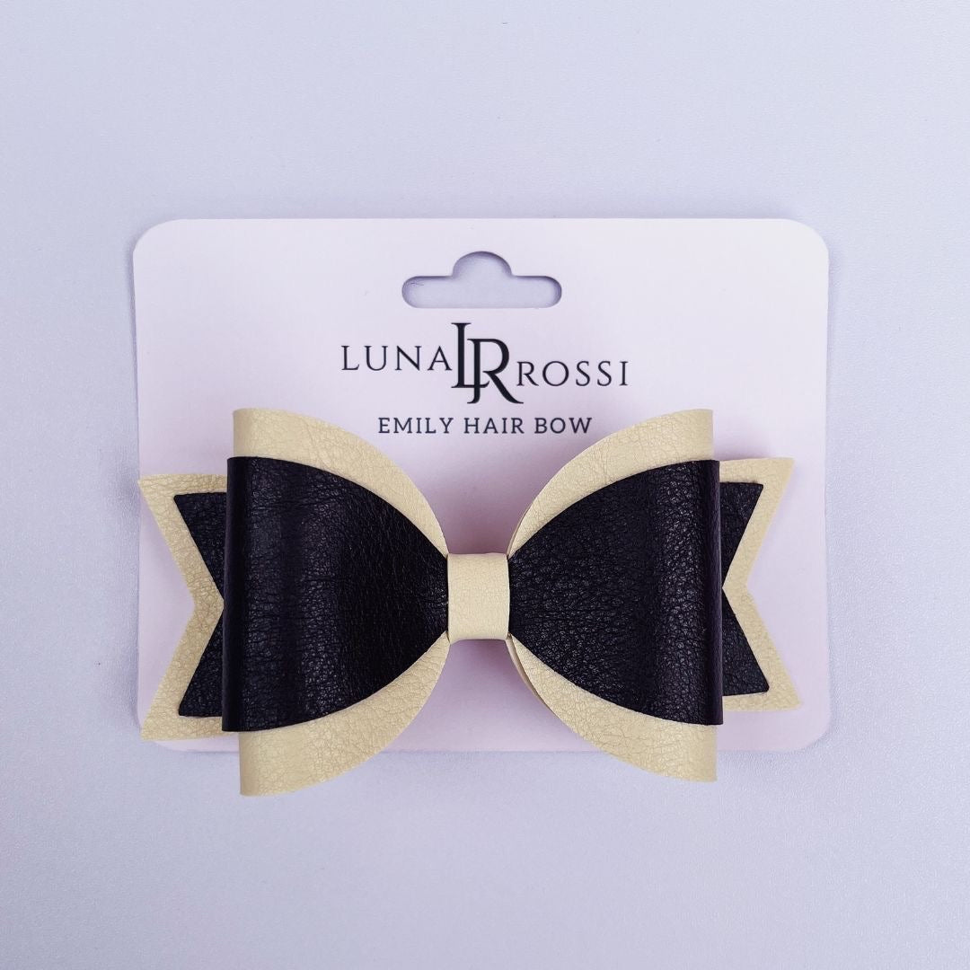 Emily Hair Bow - Cream & Brown Luna Rossi ScentiMelti Wax Melts