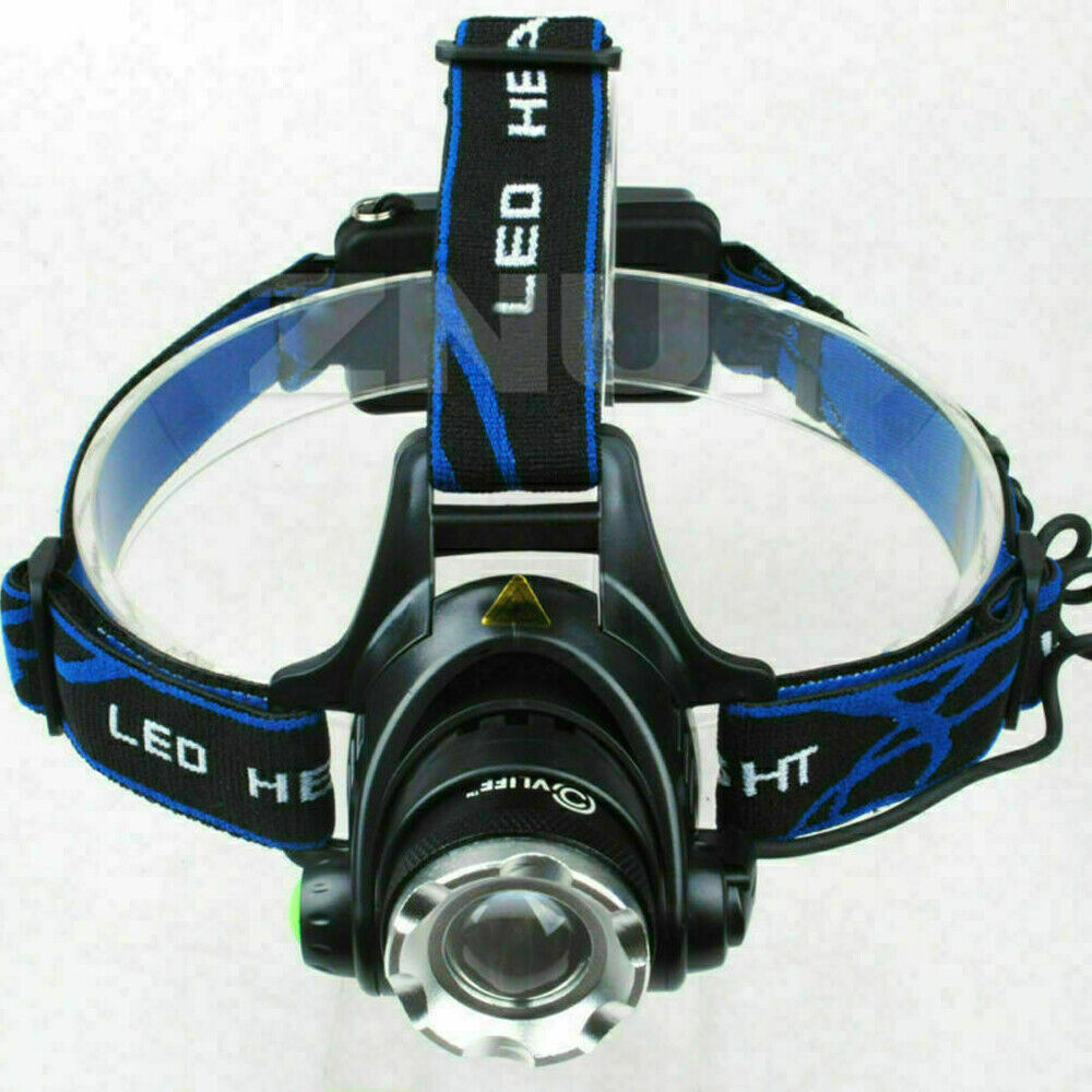 T6 Headlamp Rechargeable 350000LM LED Zoom Headlight Head Torch USB Line New UK - ScentiMelti Home Fragrance, Beauty & Gifts UK