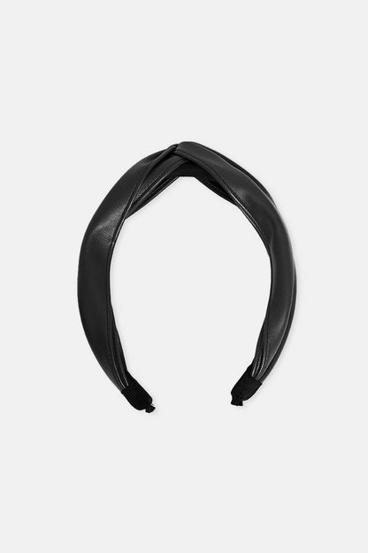 Faux Leather Hairband in Black - ScentiMelti Home Fragrance, Beauty & Gifts UK