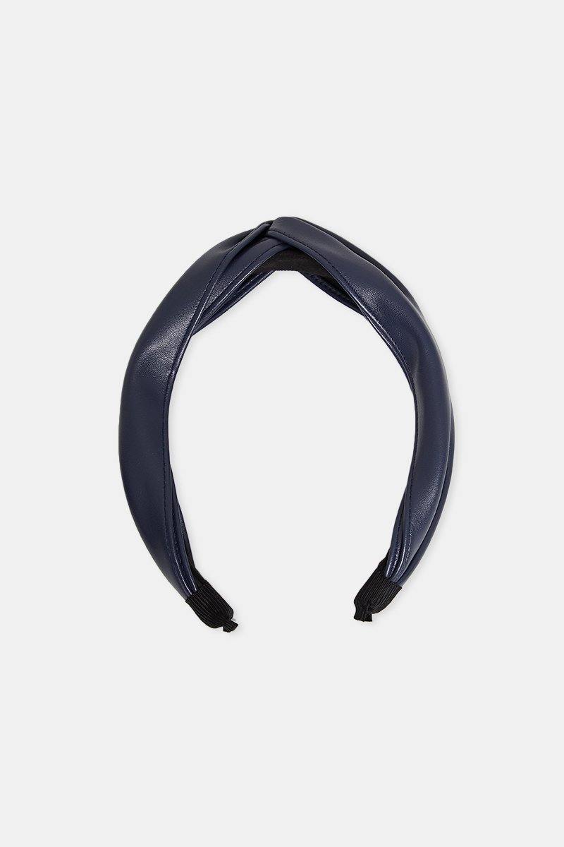 Faux Leather Hairband in Blue - ScentiMelti Home Fragrance, Beauty & Gifts UK