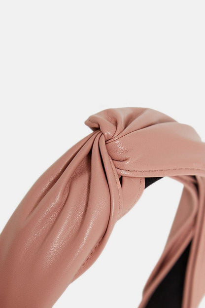 Faux Leather Hairband in Pink - ScentiMelti Home Fragrance, Beauty & Gifts UK