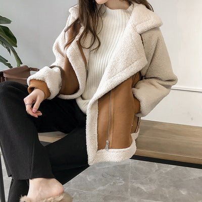 Faux Suede & Shearling Jacket