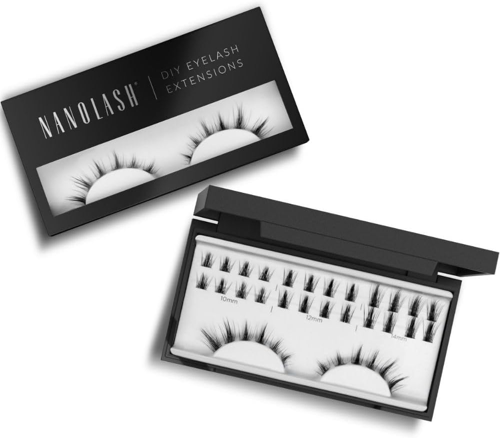 Nanolash DIY Eyelash Extensions 36 pcs - cluster lashes DIY, cluster false eyelashes for lash extensions at home, individual cluster lashes (FLIRTY) Beauty Goddess ScentiMelti Wax Melts