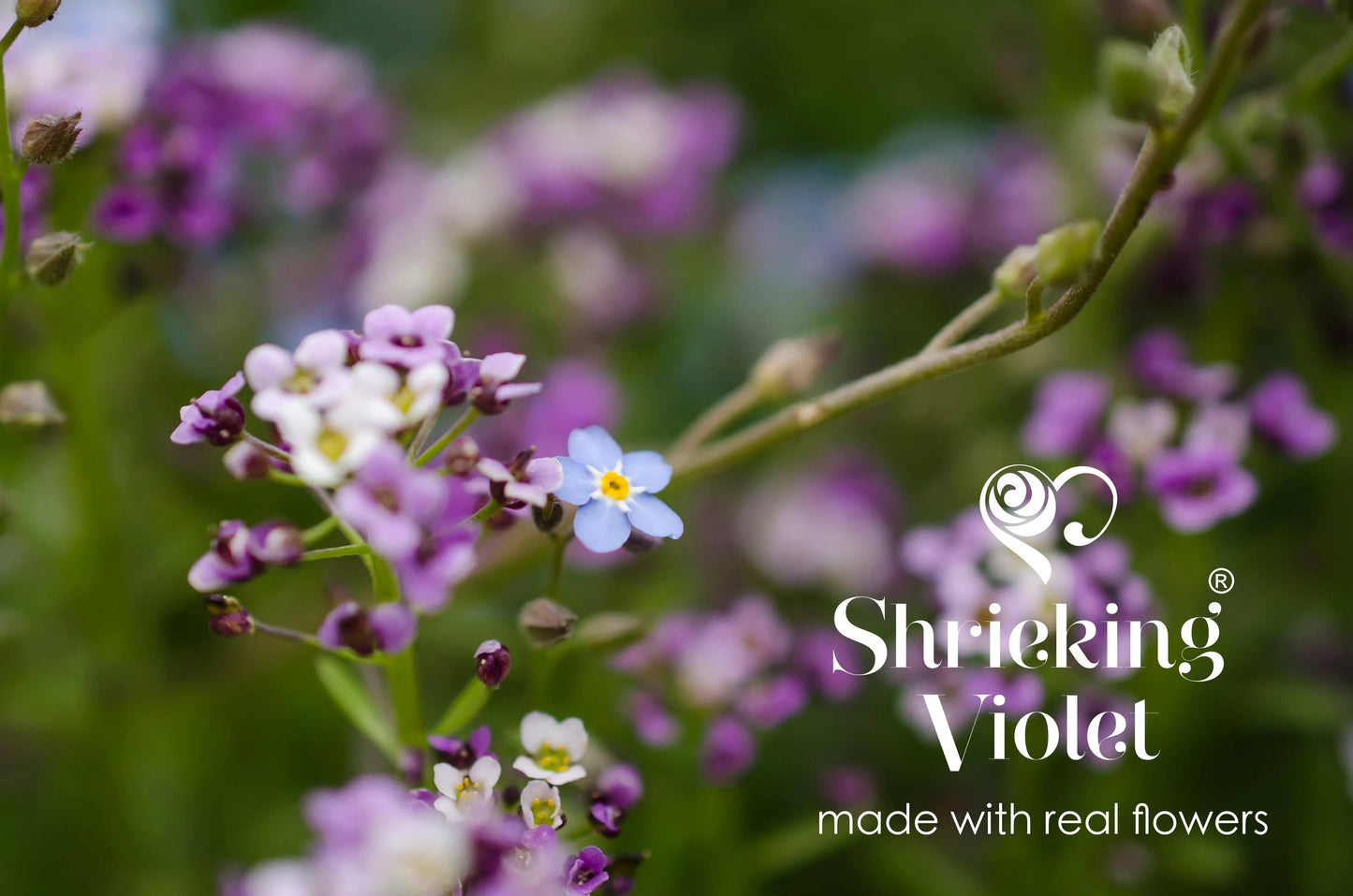 Flower cross necklace by Shrieking Violet® Sterling silver pendant handmade with real flowers. - ScentiMelti Home Fragrance, Beauty & Gifts UK