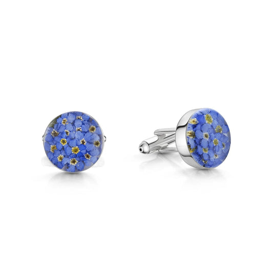 Forget-me-not Cufflinks by Shrieking Violet® - ScentiMelti Home Fragrance, Beauty & Gifts UK