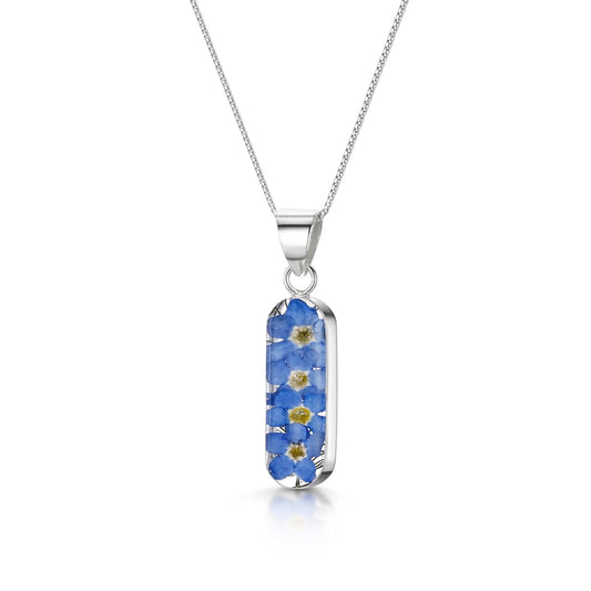 Forget me not necklace 'Leela' pendant. Handmade with real flowers. - ScentiMelti Home Fragrance, Beauty & Gifts UK