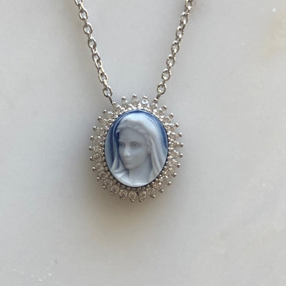 MOTHER MARY CAMEO NECKLACE - ScentiMelti Home Fragrance, Beauty & Gifts UK