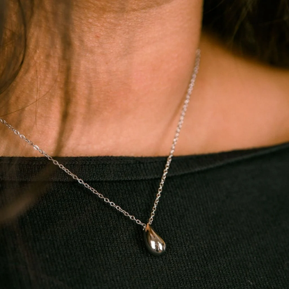 925 Silver Small TearDrop Water drop Dainty Pendant Necklace - ScentiMelti Home Fragrance, Beauty & Gifts UK