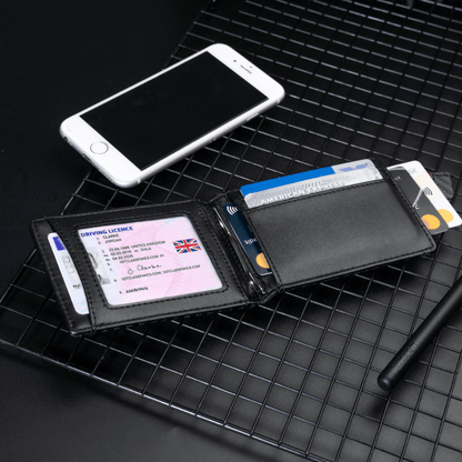 RFID Money Clip Card Holder Black Wallet - ScentiMelti Home Fragrance, Beauty & Gifts UK