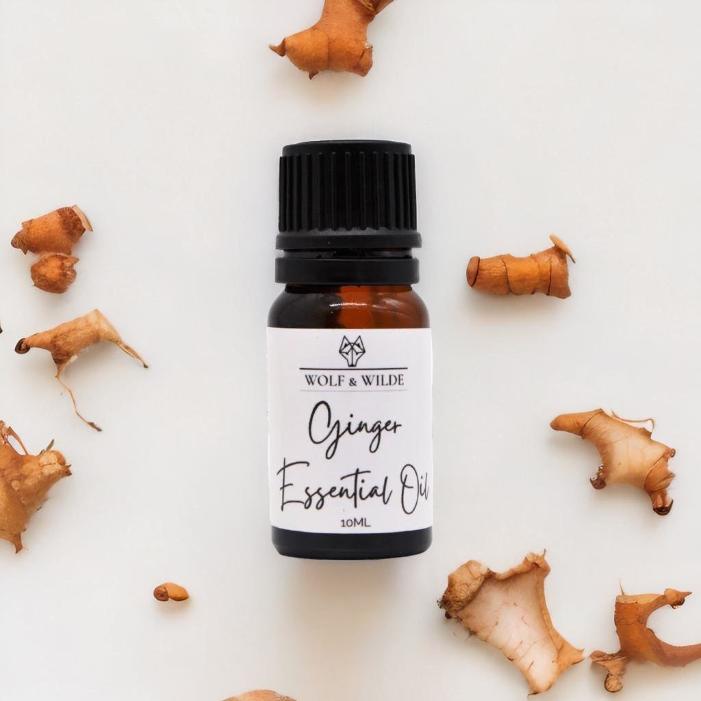 Ginger Organic Pure Essential Oil 10ml Wolf & Wilde ScentiMelti Wax Melts