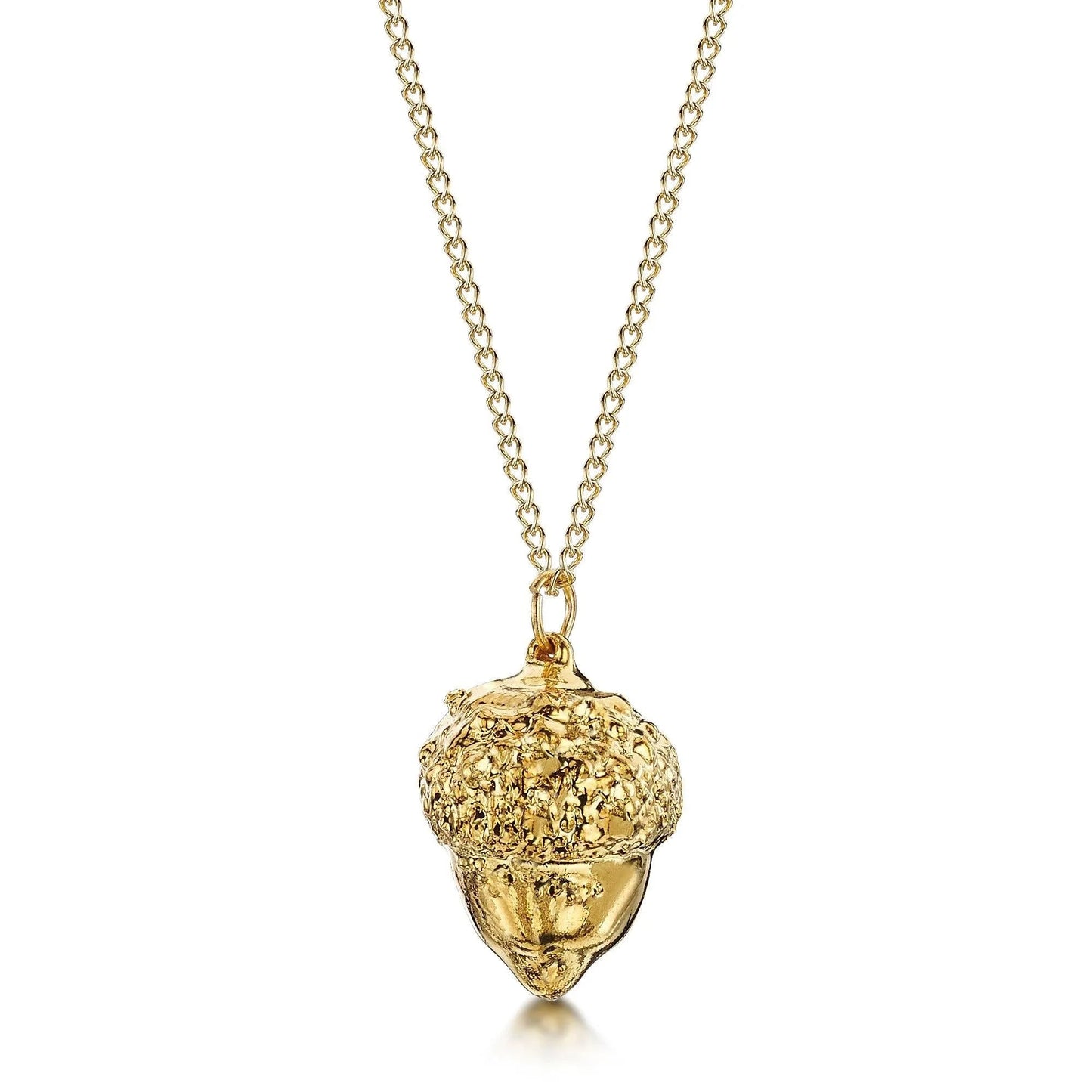 Gold-Plated Acorn Pendant Necklace with 24" Chain - Real Acorn! - ScentiMelti Home Fragrance, Beauty & Gifts UK