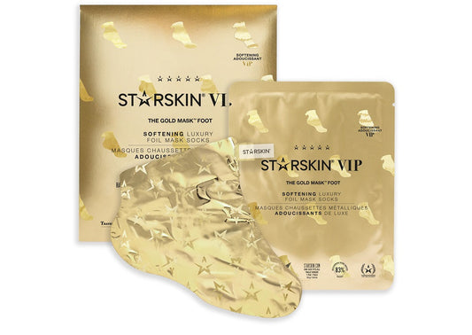 STARSKIN VIP The Gold Foot Mask 16g, Softening Luxury Foil Mask Socks - ScentiMelti Home Fragrance, Beauty & Gifts UK