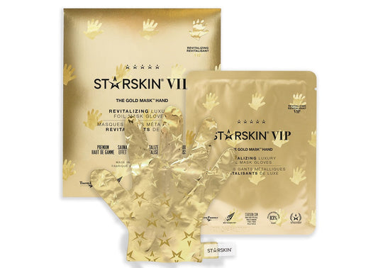 STARSKIN VIP The Gold Hand Mask 16g, Revitalizing Luxury Foil Mask Gloves - ScentiMelti Home Fragrance, Beauty & Gifts UK