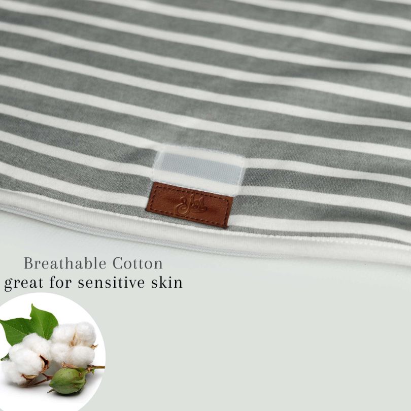 Grey Strips Baby Sleeping Bag Cotton Passion UK ScentiMelti Wax Melts