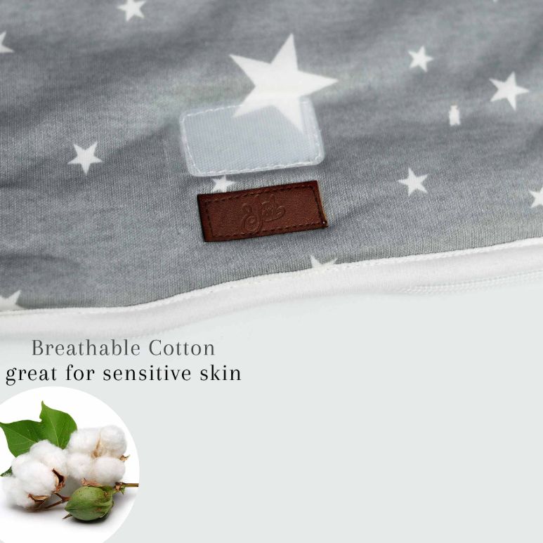 Grey Stars Baby Sleeping Bag Cotton Passion UK ScentiMelti Wax Melts