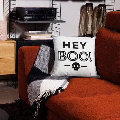 Halloween Premium Pillow Case - Hey Boo! - ScentiMelti Home Fragrance, Beauty & Gifts UK