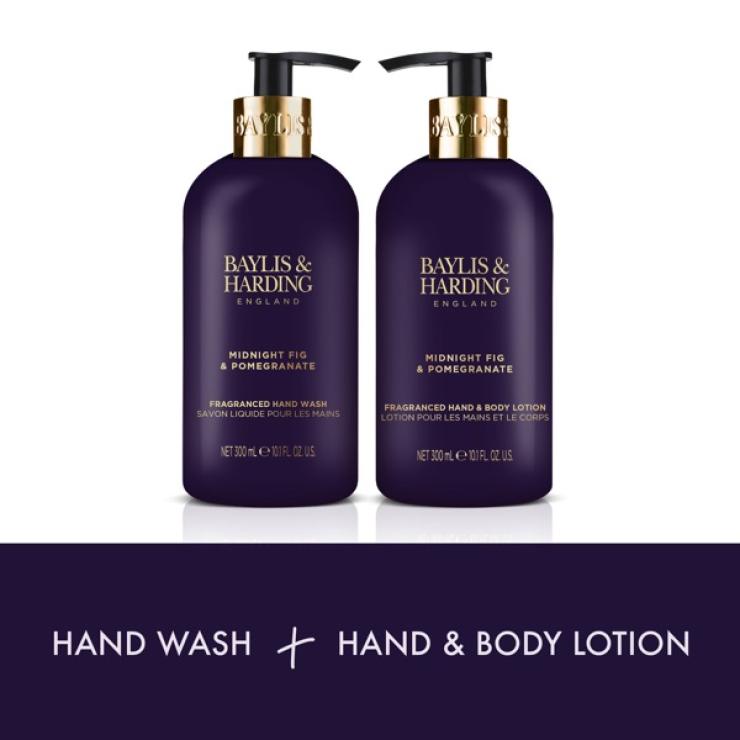 Baylis & Harding Midnight Fig & Pomegranate Luxury Hand Care Gift Set - Vegan Friendly - ScentiMelti Home Fragrance, Beauty & Gifts UK