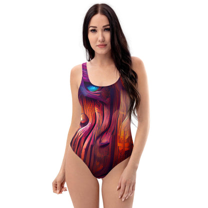 Hardwood - Womens One-Piece Swimsuit - ScentiMelti Home Fragrance, Beauty & Gifts UK