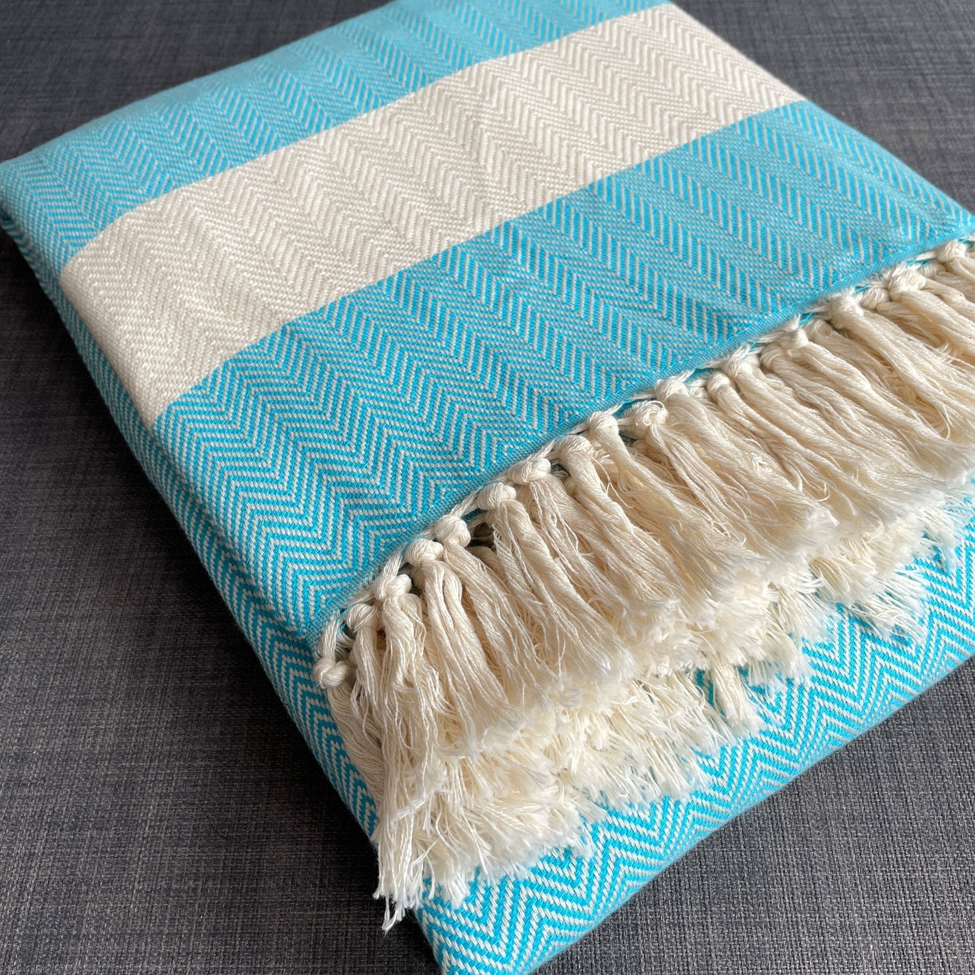 Harrington Bed Throw XL 200cm x 240cm | Teal Wildash London ScentiMelti Wax Melts