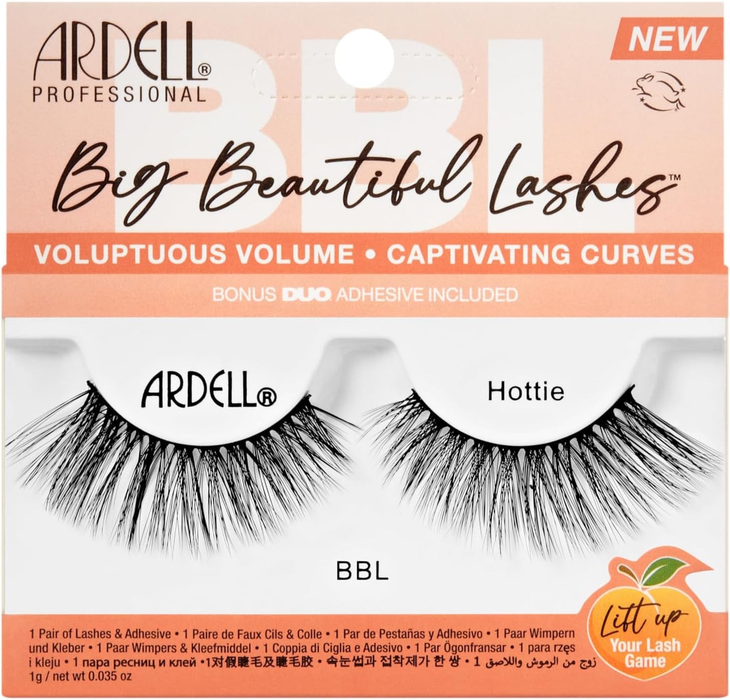 Ardell Big Beautiful Lashes Hottie False Eyelashes, Duo Adhesive Included, Medium Volume, 20 mm Length, Vegan Friendly, 1 Pair (Pack of 1) - ScentiMelti Home Fragrance, Beauty & Gifts UK