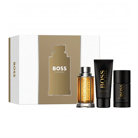 Hugo Boss The Scent Gift Set (100ml EDT + 100ml Shower Gel + 75g Deodorant Stick) - ScentiMelti Home Fragrance, Beauty & Gifts UK