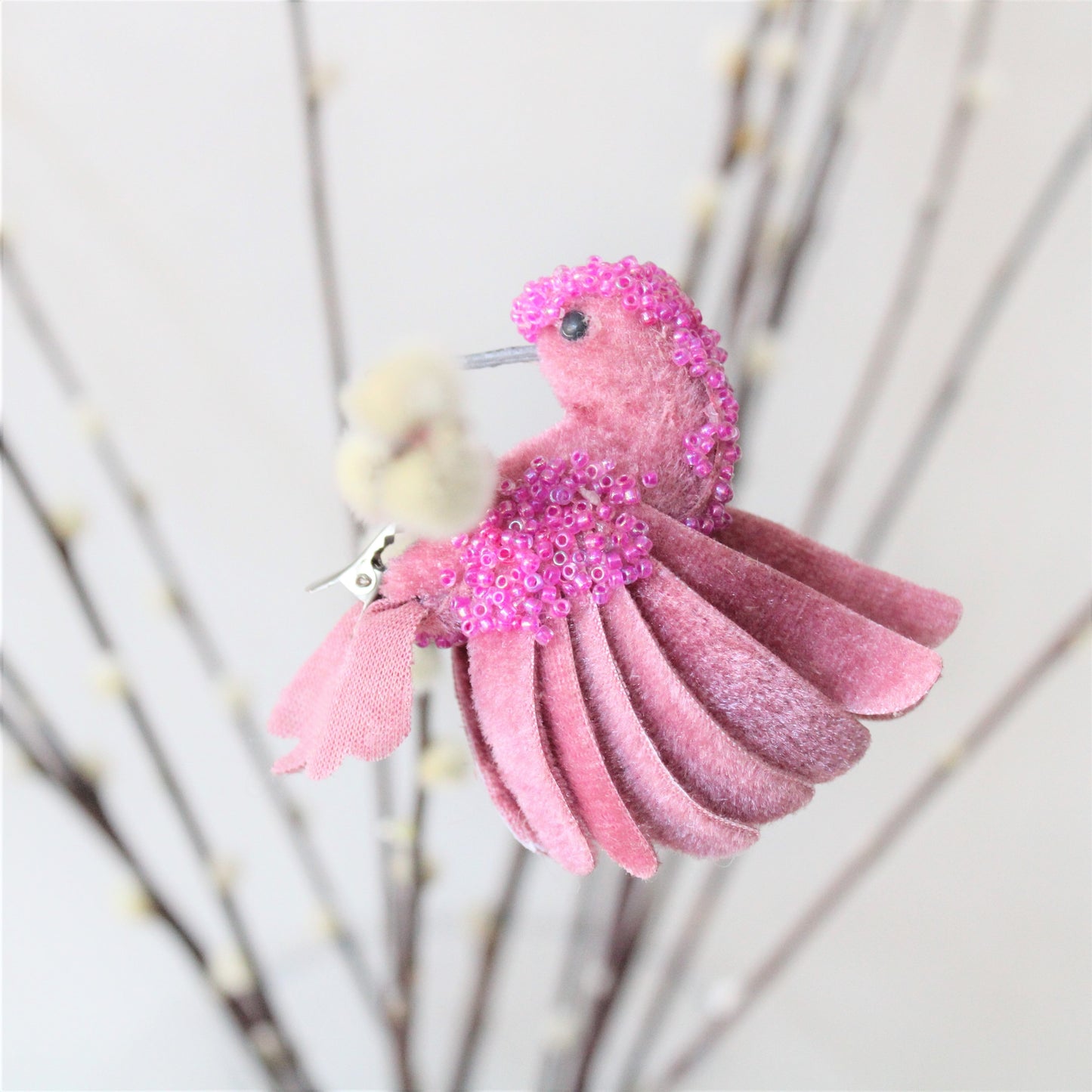 Pink And Pearl Hummingbird Clip On Decorations www.ellajames.co.uk ScentiMelti Wax Melts