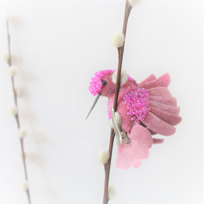 Pink And Pearl Hummingbird Clip On Decorations www.ellajames.co.uk ScentiMelti Wax Melts