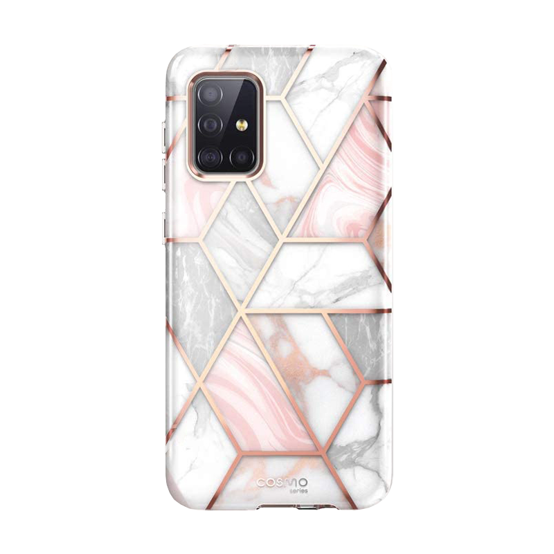 i-Blason Cosmo Series Case for Samsung Galaxy A51 (Not for A51 5G Version), Full-Body Stylish Protective Bumper Case with Built-in Screen Protector Galaxy A51 (2020 Release) (Marble) - ScentiMelti Home Fragrance, Beauty & Gifts UK