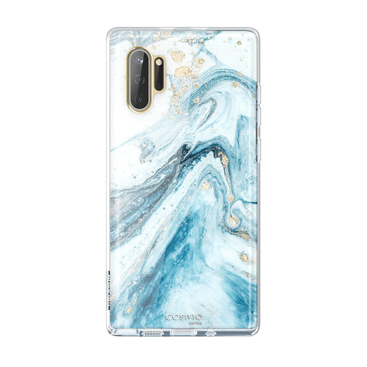 i-Blason Cosmo Series Case Designed for Galaxy Note 10 (2019 Release), Protective Bumper Marble Design Without Built-in Screen Protector (Blue) - ScentiMelti Home Fragrance, Beauty & Gifts UK