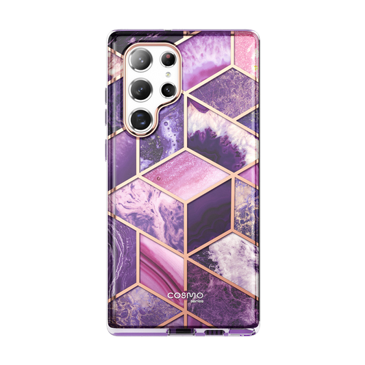 Galaxy S22 Ultra Cosmo Case - Marble Purple - ScentiMelti Home Fragrance, Beauty & Gifts UK