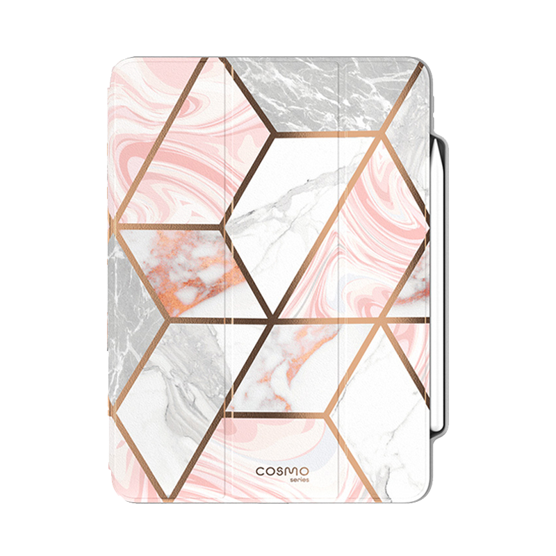 i-Blason [Cosmo Series] Case for iPad Pro 12.9 Inch (2021 2020 2018 Release), Trifold Stand Protective Case Cover with Auto Sleep/Wake & Pencil Holder (Marble) i-Blason UK ScentiMelti Wax Melts