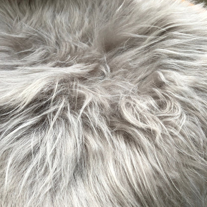 Icelandic Sheepskin Square Seat Cover Dove Grey - ScentiMelti Home Fragrance, Beauty & Gifts UK