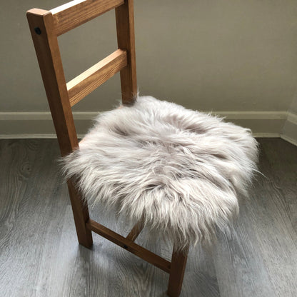 Icelandic Sheepskin Square Seat Cover Dove Grey - ScentiMelti Home Fragrance, Beauty & Gifts UK