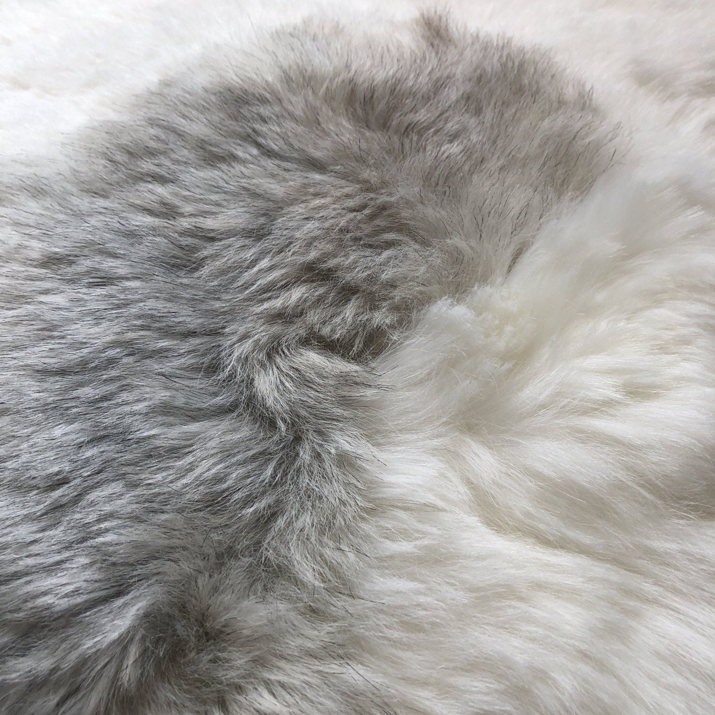 Icelandic Sheepskin Square Seat Cover 37cm White & Natural Grey Shorn Wildash London ScentiMelti Wax Melts