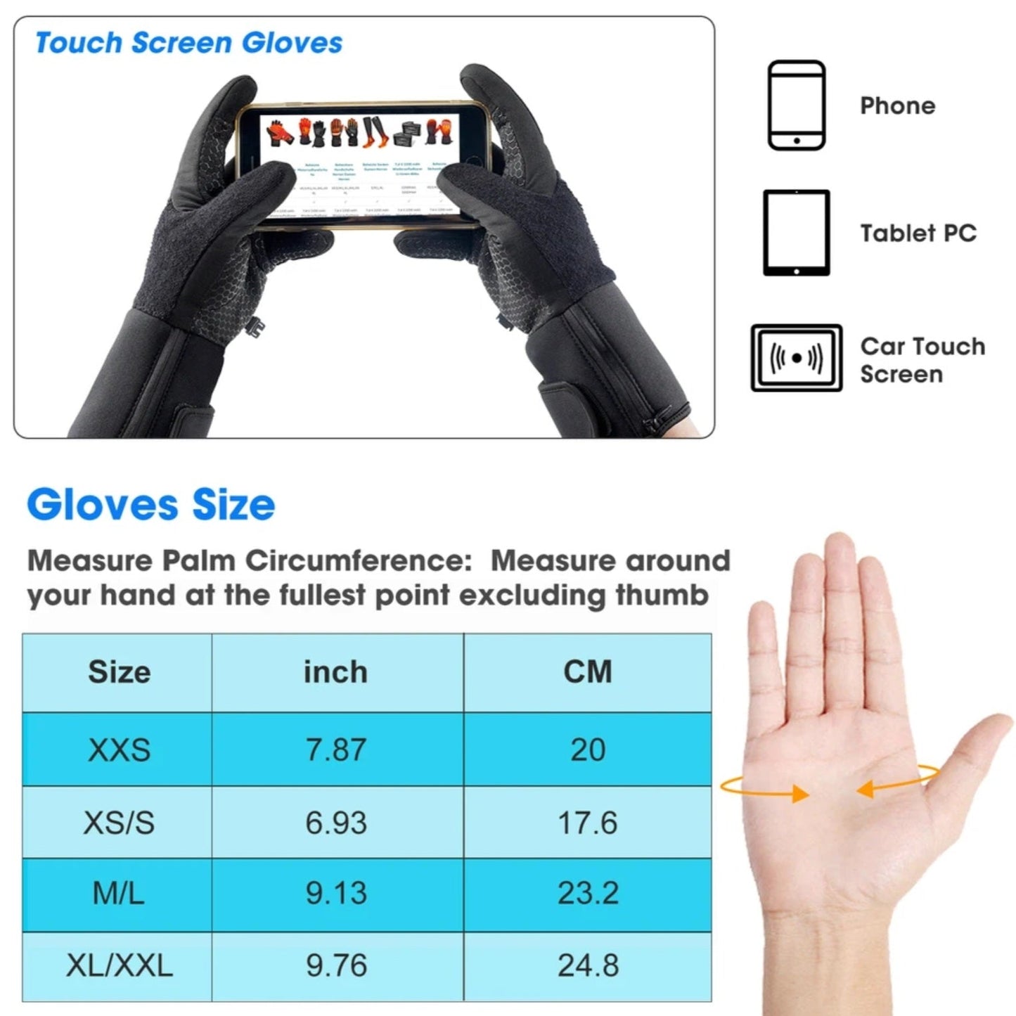 IcePro1 Electric Heated Gloves Battery Liners CE, FCC, PSE Certified - ScentiMelti Home Fragrance, Beauty & Gifts UK