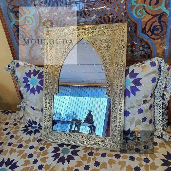 Moroccan Mirror, Floor Mirror, Brass Mirror, Art deco Mirror, 3 sizes and 2 colors available Moulouda Home ScentiMelti Wax Melts