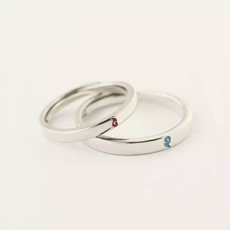 NE ZHA Chinese Adjustable Matching Couple Promise Ring Set - ScentiMelti Home Fragrance, Beauty & Gifts UK