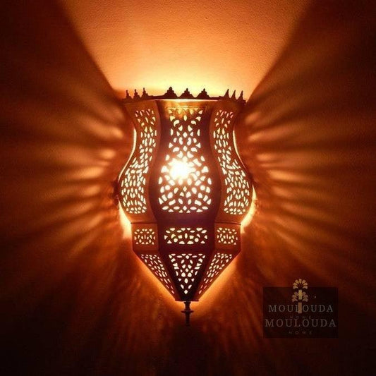 Morocco Wall Lamp - Moroccan Design light  - éclairage -  luminaire - Boho Lighting - wall Light - Wall Decor - Art Deco Light Moulouda Home ScentiMelti Wax Melts