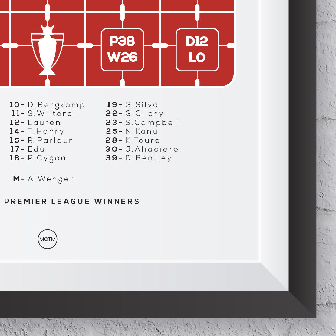 The Invincibles Season 2003/2004 Print MOTM Football ScentiMelti Wax Melts