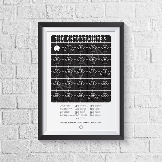 Newcastle United 'The Entertainers' 1995/1997 Print MOTM Football ScentiMelti Wax Melts