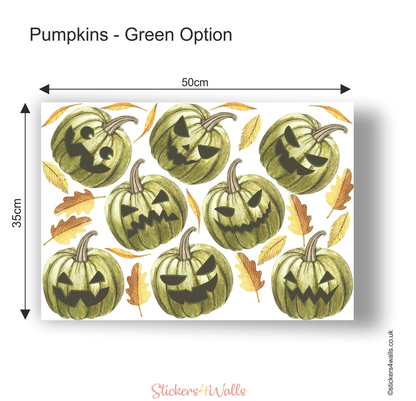 Halloween Pumpkin Fabric Wall Stickers - ScentiMelti Home Fragrance, Beauty & Gifts UK