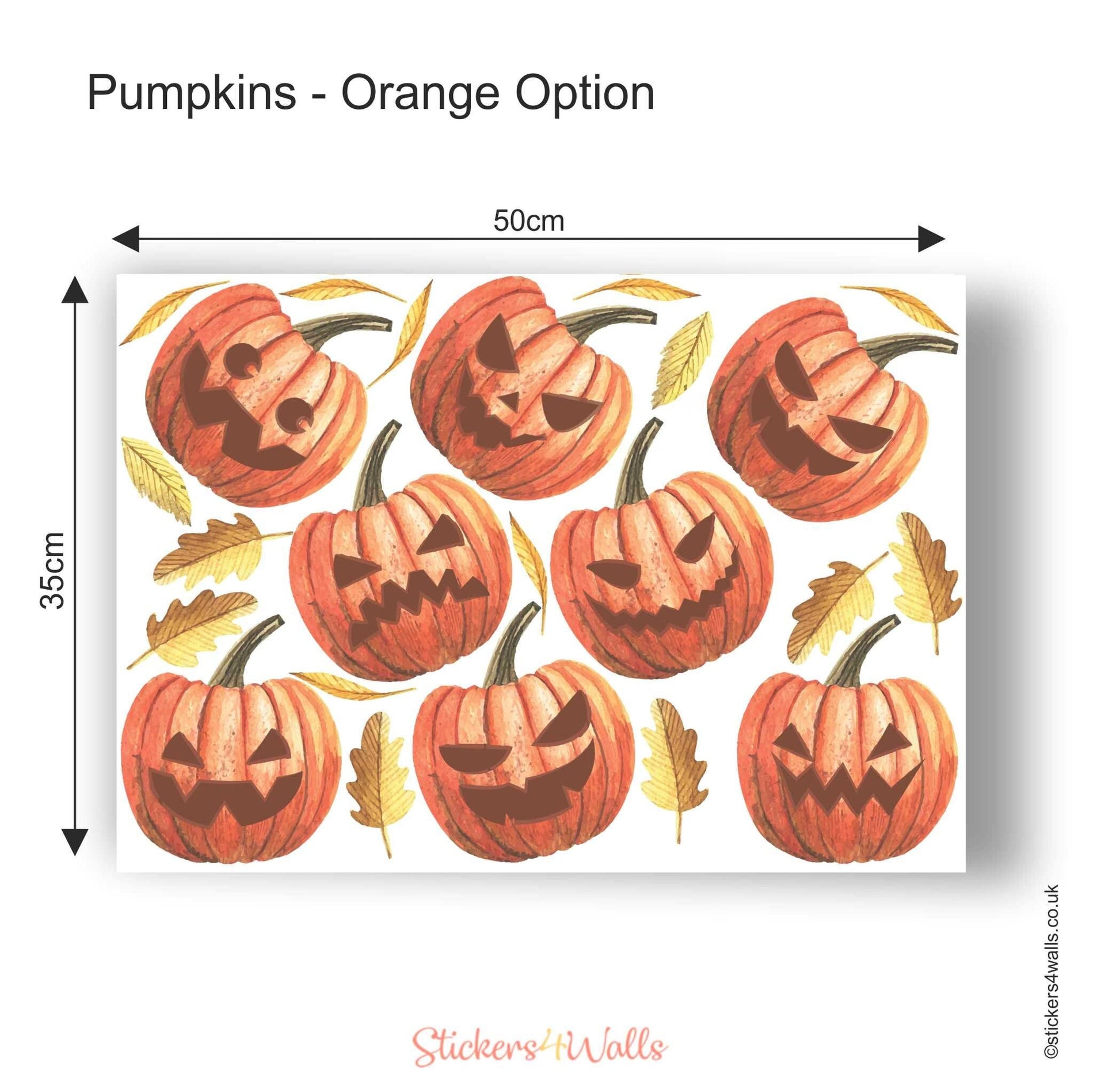 Halloween Pumpkin Fabric Wall Stickers - ScentiMelti Home Fragrance, Beauty & Gifts UK