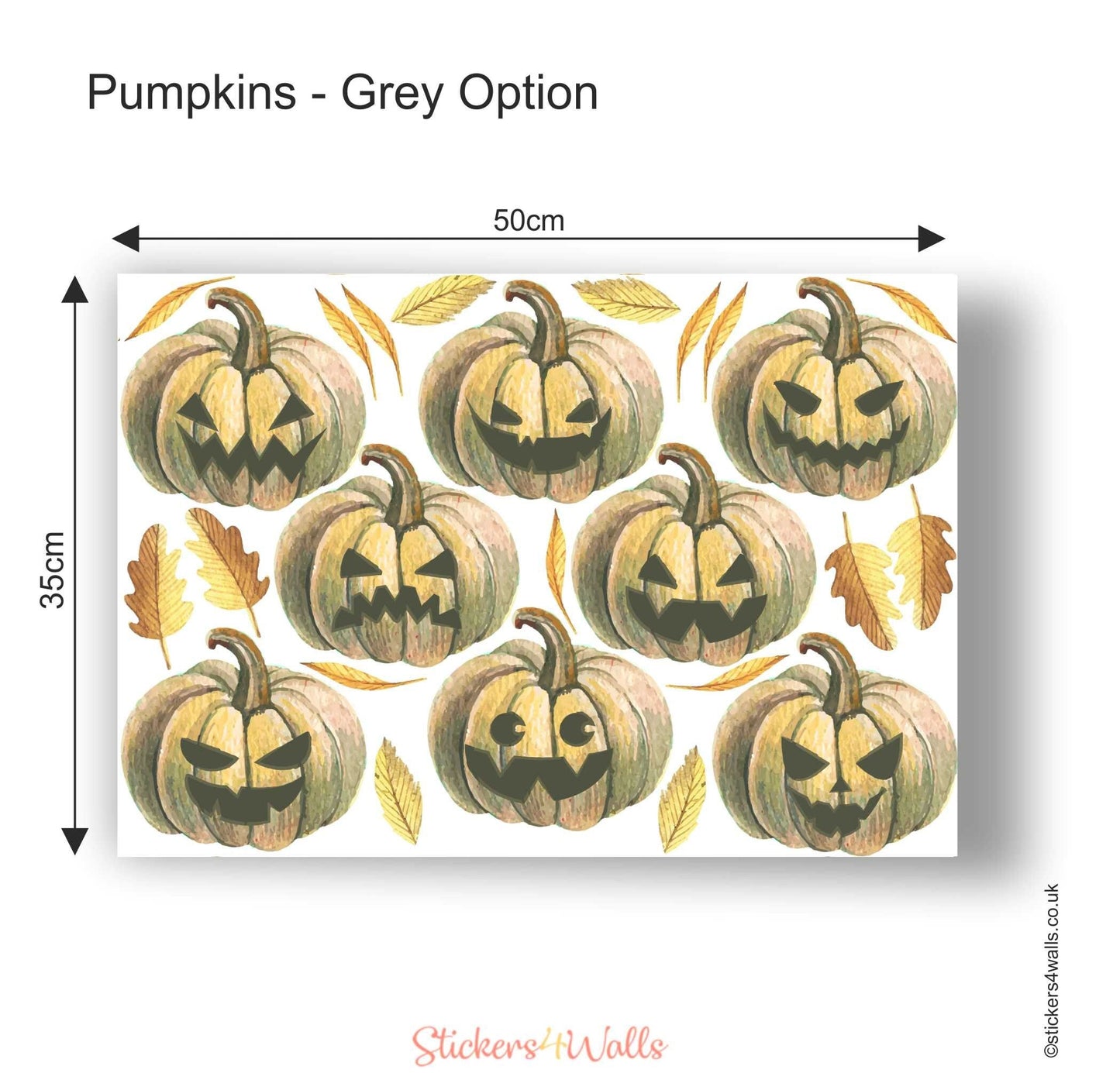 Halloween Pumpkin Fabric Wall Stickers - ScentiMelti Home Fragrance, Beauty & Gifts UK