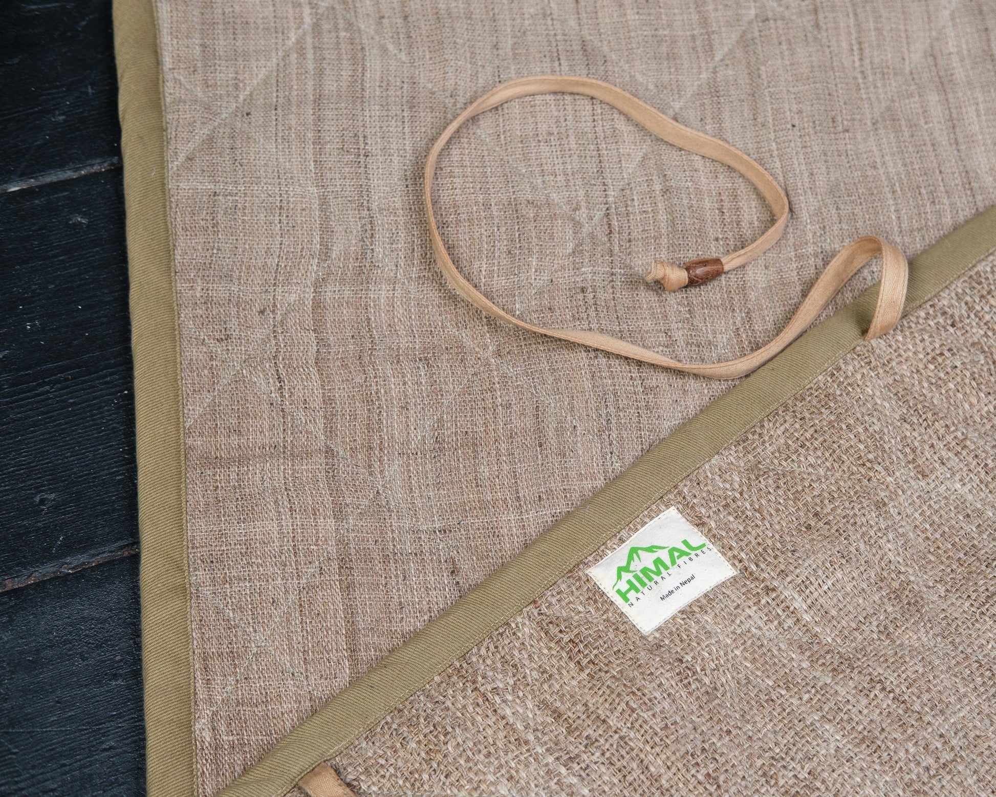 Quilted Handwoven Nettle and Hemp Yoga Mat - ScentiMelti Home Fragrance, Beauty & Gifts UK